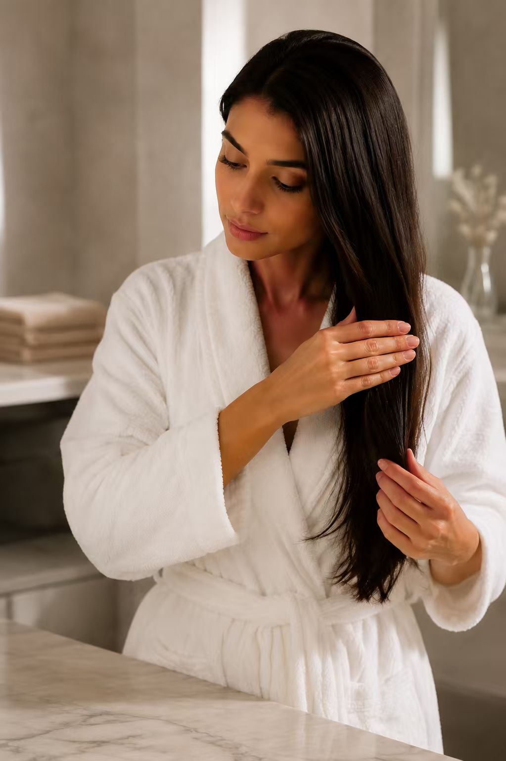 Step 3. Apply the hair oil evenly to your hair.
