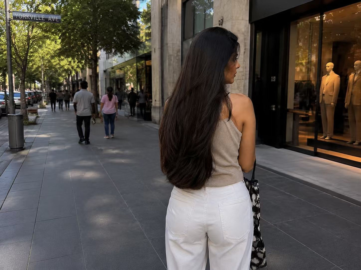 The Mane Serum turquoise bottle campaign