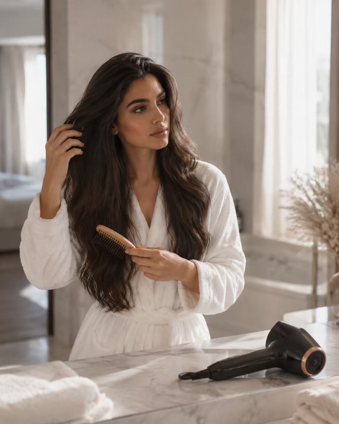 Step 1. Blow-dry your hair after washing it