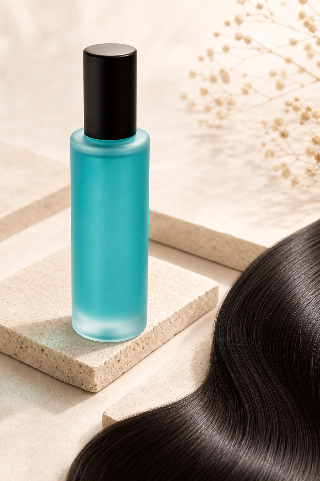 Glossy smooth hair finish